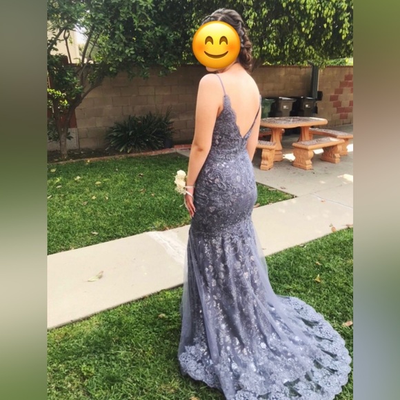 Beautiful Noell Lace Evening dress. Worn once size 6. - Picture 2 of 2